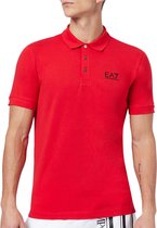 EA7 Poloshirt - Mannen - Rood - Navy