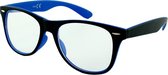 Nerd Bril Zonder Sterkte - Nerdbril Zwart Blauw - Bril Met Heldere Doorzichtige Glazen - Bril Zonder Sterkte