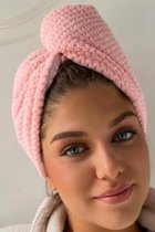 Diane® haarhanddoek - super dikke microvezel - krullend haar - DE BESTE - snel drogend - lekker zacht - curly hair - ROZE / PINK