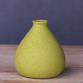 Klein vaasje - Keramiek - Groen - 7 cm - Verschillende kleuren beschikbaar - Vaas