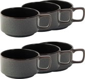 Soepkom 350ml Blauw - set 6 stuks