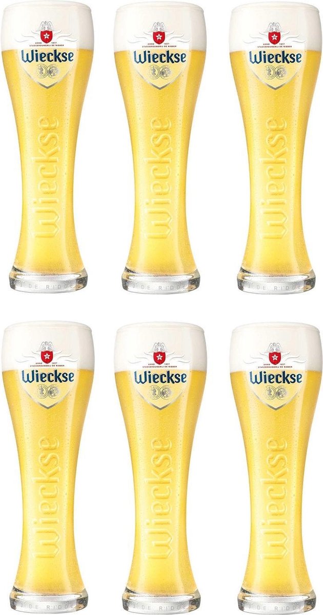 Wieckse bierglazen - 25cl - 6 stuks