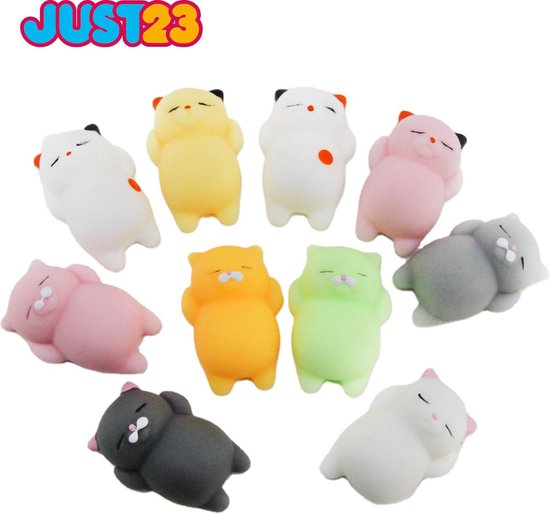 JUST23 Mochi squishy - Fidget toys - Mochi - Mochi fidget toy - Mochi squishy fidget toy - 4 + 1 gratis - JUST23