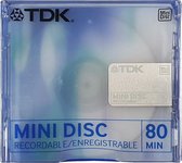TDK Recordable Mini Disc Blue 80 Min