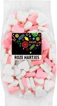 Bakker snoep - ROZE VRUCHTENHARTJES - Multipak 12 zakjes