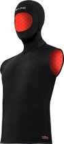 Bare 5/3mm Ultrawarmth Hooded Vest Black Men ML - Wetsuitvest - Heren - Zwart