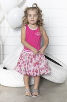 LoFff meiden mouwloze jurk Dancing Multiflower White