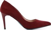 Giulia Dames Leren   Pumps / Stiletto - Naaldhak hoogte 9 cm - Giulia 8 sue - Bordeaux - Maat 41