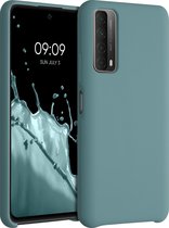 kwmobile telefoonhoesje voor Huawei P Smart (2021) - Hoesje met siliconen coating - Smartphone case in Arctische nacht