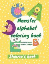 Monsters alphabet coloring book