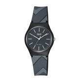Zwarte Q&Q heren horloge VS52J001Y