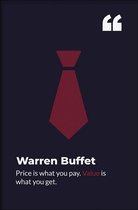 Walljar - Warren Buffet - Muurdecoratie - Poster met lijst