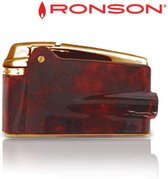 Ronson Premier Varaflame Bruin Marmer / Goud Gasaansteker