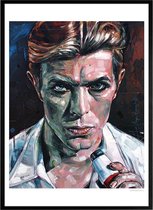 David Bowie schilderij (reproductie) 51x71cm