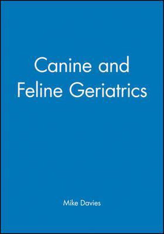 Canine and Feline Geriatrics - cover