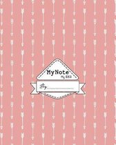 Notebook: My Note My Idea,8 x 10, 110 pages
