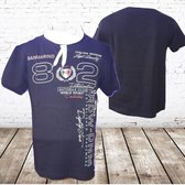 Shirt met col 82 zwart -Violento-XL-t-shirts heren