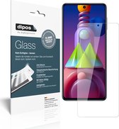 dipos I 2x Pantserfolie helder compatibel met Samsung Galaxy M51 Beschermfolie 9H screen-protector (expres kleiner dan het glas omdat het gebogen is)