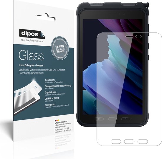 dipos I 2x Pantserfolie helder geschikt voor Samsung Galaxy Tab Active 3 Beschermfolie 9H screen-protector