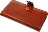 Made-NL Handgemaakte Samsung Galaxy A31 book case robuuste rood reptielen motive leer hoesje