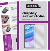 dipos I 2x Beschermfolie helder compatibel met Xiaomi Redmi 10X 5G Folie screen-protector (expres kleiner dan het glas omdat het gebogen is)