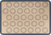 Krumble Siliconen bakmat / Deegmat / Ovenmat / Bakmatten / Anti-kleef bakmatten / Bakspullen - Met 30 cirkels - 29,5 x 42 cm