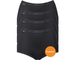 sloggi Basic+ Dames Maxi slip - 4-pack - Zwart - Maat 48