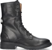 Shabbies 184020121 Veterboots - Laarzen Met Veters - Dames - Zwart - Maat 42