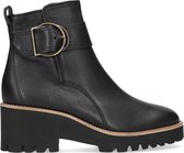 Paul Green 9763 Enkellaarsjes - Enkelboots met rits - Dames - Zwart - Maat 37