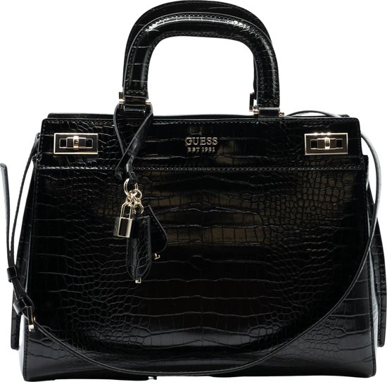 Guess - Sac Katey Luxury Satchel Ladies - Noir | bol.com
