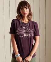 Superdry Dames tshirt Boho Vintage Logo T-shirt met glitter