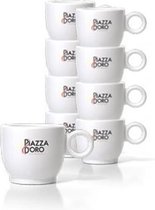 Piazza d'Oro | Espresso Kop Wit | 12 stuks