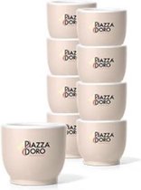 Piazza d'Oro | Espresso Kop Zandkleur | 12 stuks