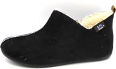 Q-Fit Dames Pantoffel Madrid 3300.2.006 Zwart - Maat 39
