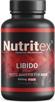 Nutritex© Premium Libido Man - #1 Natuurlijk Alternatief voor Viagra & Kamagra - 20 Capsules - 100% Hulpstofvrij - Erectiepillen