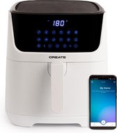 CREATE AIR FRYER SMART Heteluchtfriteuse 5,5 L met WiFi BPA free - 80ºC/220ºC - Accessoirepakket - Wit