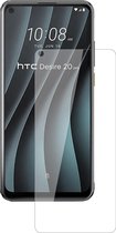 dipos I 2x Pantserfolie helder compatibel met HTC Desire 20 Pro Beschermfolie 9H screen-protector (expres kleiner dan het glas omdat het gebogen is)