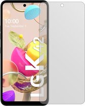 dipos I 2x Beschermfolie mat compatibel met LG K42 Folie screen-protector (expres kleiner dan het glas omdat het gebogen is)