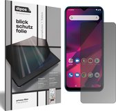 dipos I Privacy-Beschermfolie mat compatibel met BLU G90 Privacy-Folie screen-protector Privacy-Filter (expres kleiner dan het glas omdat het gebogen is)