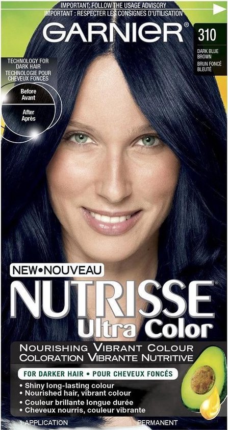 Garnier Nutrisse Farbsensation Haarverf - 3.10 Middennacht Zwart | bol