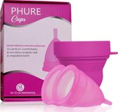 Phure Herbruikbare Menstruatiecup - Small - 2 stuks - incl. Sterilisator - Roze