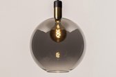 Lumidora Hanglamp 73851 - E27 - Zwart - Grijs - Messing - Glas - ⌀ 40 cm