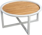 Beach 7 Bijzettafel Queens Teak-White 75 cm