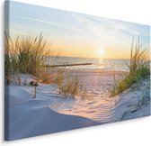 Schilderij - Noordzee en duinen, multi-gekleurd, prachtige wanddecoratie