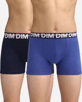 DIM Ecodim Classic - Onderbroeken Jongens - Boxershort - 2 Stuks - Maat 14 Jaar - Blauw/ DonkerBlauw