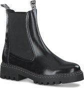 Tamaris Dames Chelseaboot 1-1-25455-25 018 zwart gestructureerd normal Maat: 40 EU