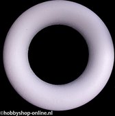 Ring - Halfplat - Styropor - Piepschuim - 150 mm - Craft - 1 stuk