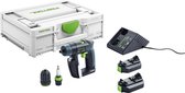 Festool CXS 2,6-Plus 10,8V Li-ion accu schroefboormachine set (2x 2,6Ah) in systainer - 16Nm - 12mm