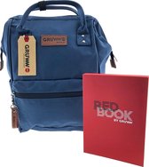 Unieke Gruww Rugzak - Inclusief Notitieboek Rood - De handige laptop tas – Blue Indigo