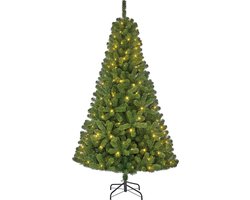 Black Box Trees Charlton Kunstkerstboom met LED Verlichting - H185 x Ø115 cm - Groen